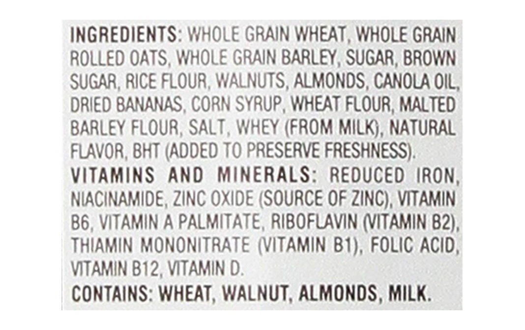 Post Great Grains Banana Nut Crunch   Box  439 grams